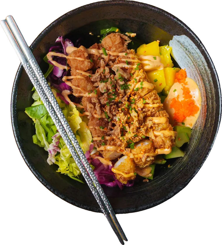 Colourful Bōru rice bowl