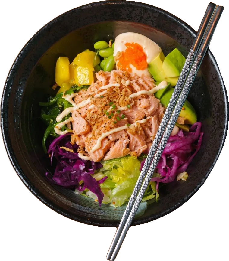 Colourful Bōru rice bowl